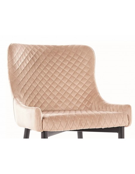 Krzesło Colin B Beżowy Velvet