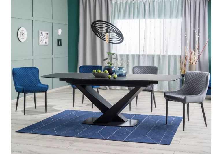 Krzesło Colin B Szary Velvet