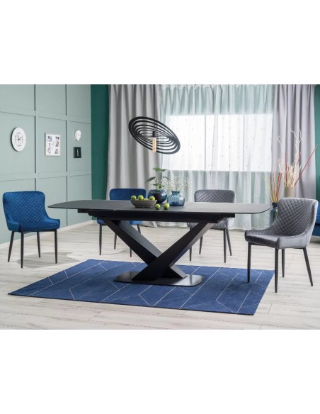 Krzesło Colin B Szary Velvet