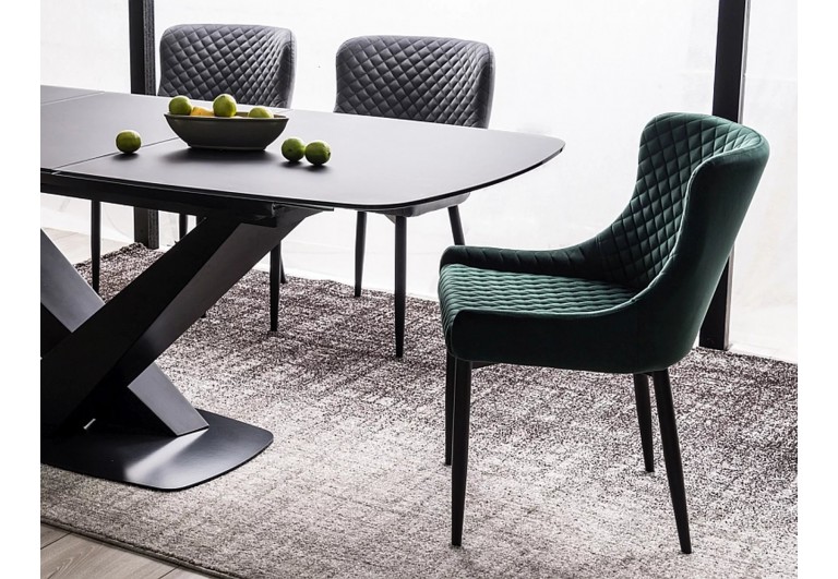 Krzesło Colin B Szary Velvet