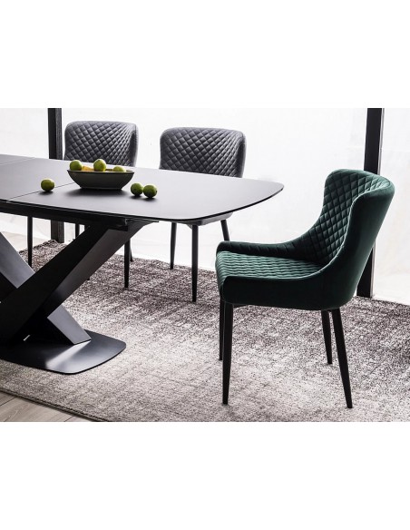 Krzesło Colin B Szary Velvet