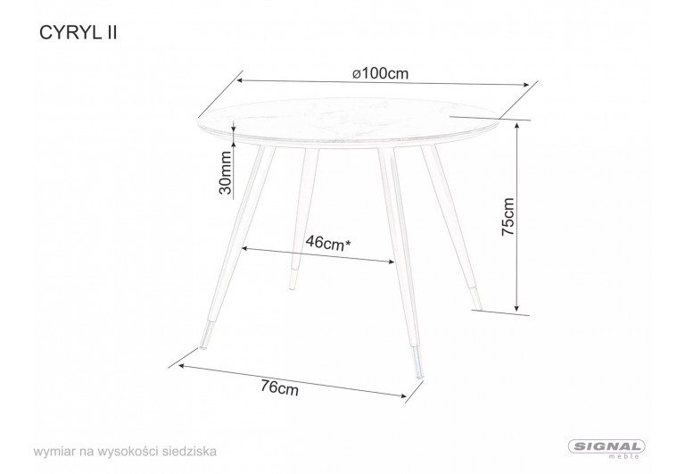 Stół okrągła Cyryl II