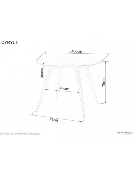 Stół okrągła Cyryl II