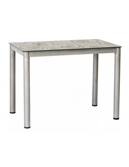 Stół szklany szary 100 Damar