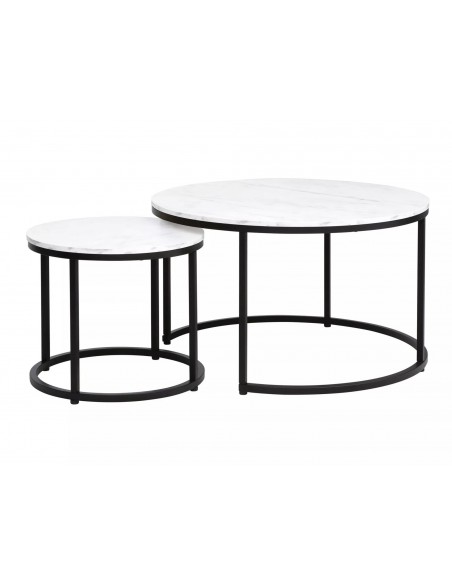 Zestaw ław okrągłych Czarne Dion