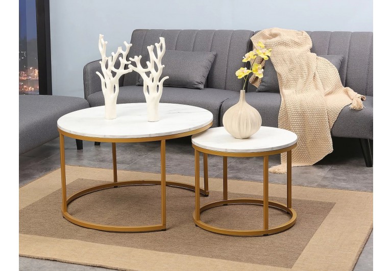 Zestaw ław okrągłych Złote Dion