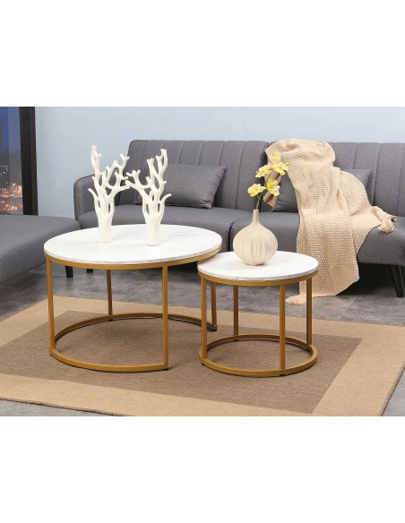 Zestaw ław okrągłych Złote Dion