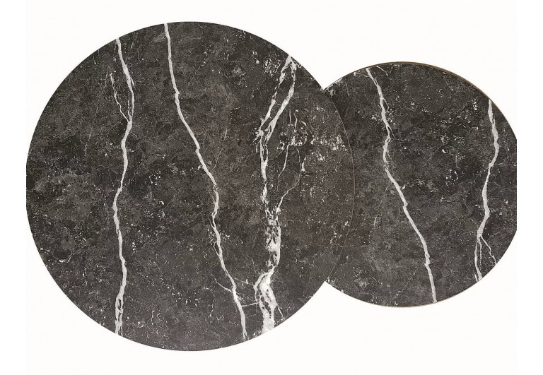 Zestaw 2 ław okrągłych Złote Dion