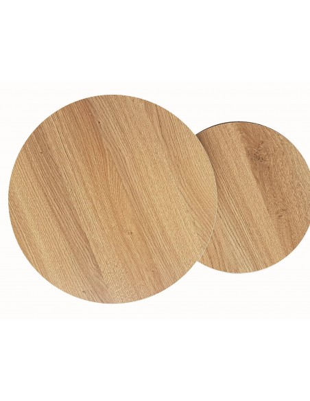 Zestaw 2 ław okrągłych Dąb Dion