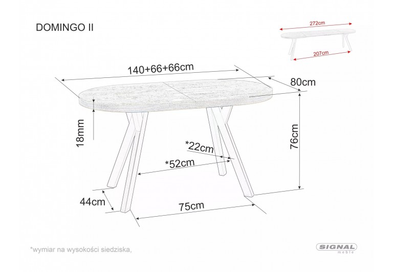 Stół rozkładany Domingo II