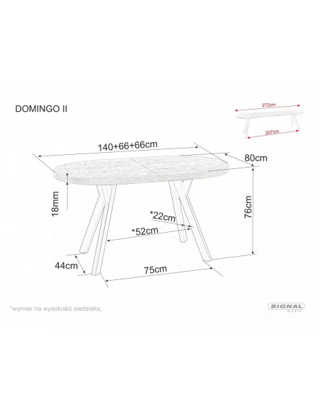 Stół rozkładany Domingo II
