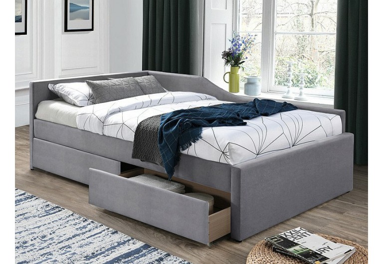 Łóżko Eliot 120 Szare Velvet