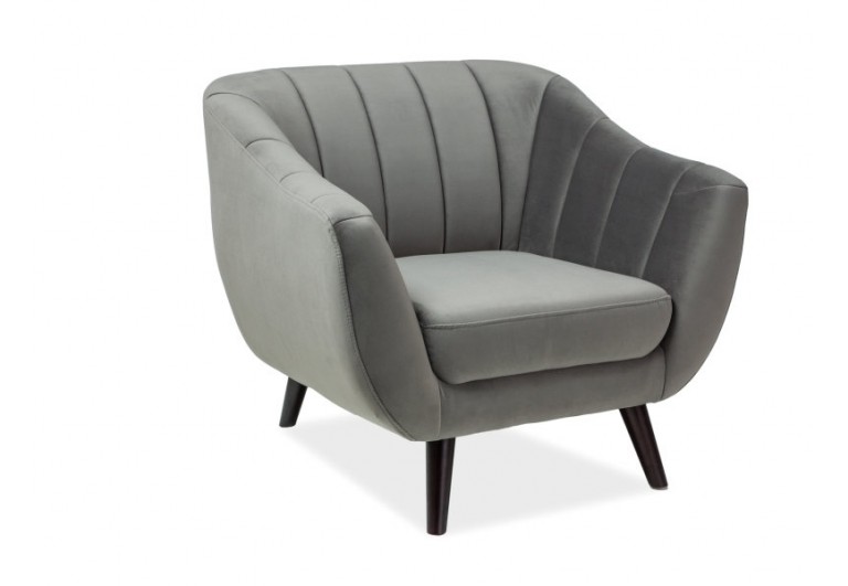 Fotel tapicerowany 1os Elite 1 Szary Velvet