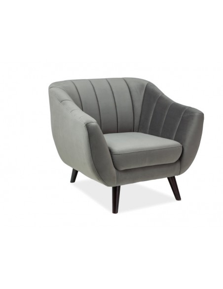 Fotel tapicerowany 1os Elite 1 Szary Velvet