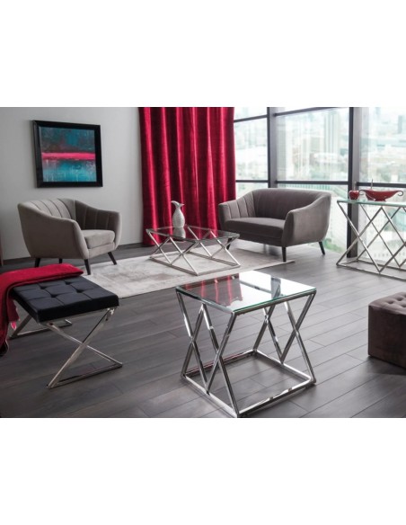 Fotel tapicerowany 1os Elite 1 Szary Velvet