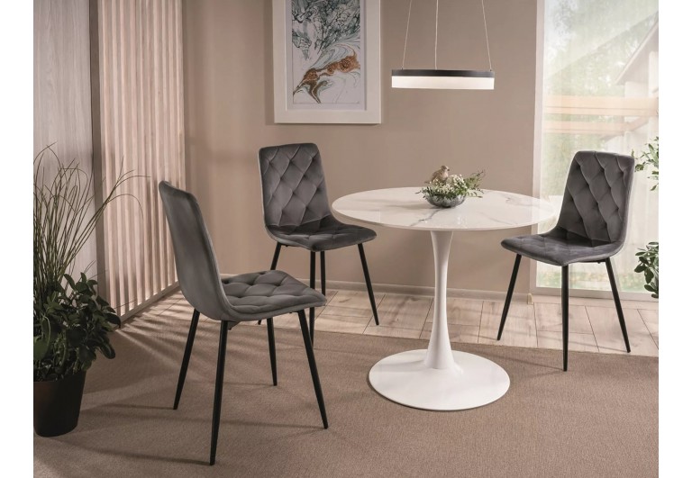 Stół okrągły 90 Biały Espero