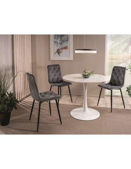 Stół okrągły 90 Biały Espero