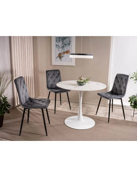 Stół okrągły 90 Biały Espero