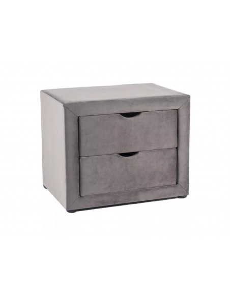 Szafka nocna tapicerowana ET2 Szary Velvet Szafka nocna tapicerowana ET2 Szary Velvet