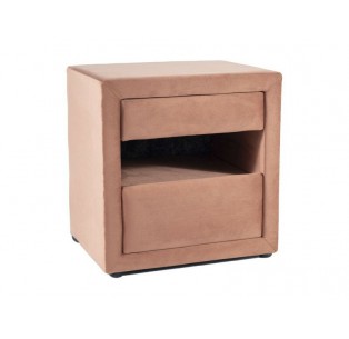 Szafka nocna tapicerowana ET3 Różowy Velvet