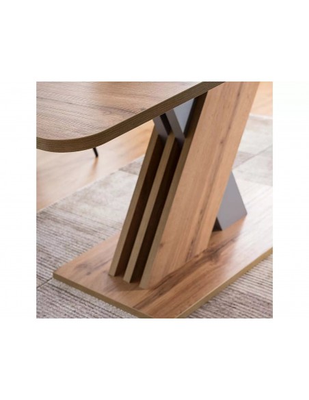 Stół rozkładany 140-180 Dąb Wotan Srebrny Exel