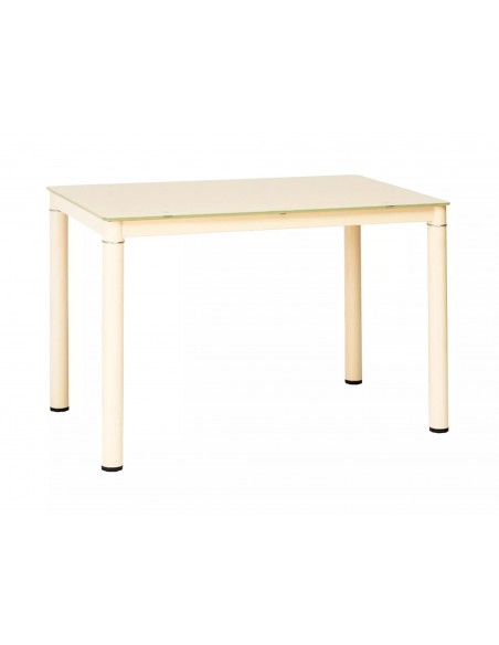 Stół szklany 110 Kremowy Galant