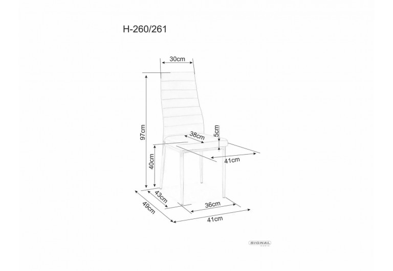 Krzesło H-261 Kremowe