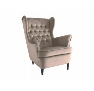 Fotel wypoczynkowy Beżowy Harry Velvet