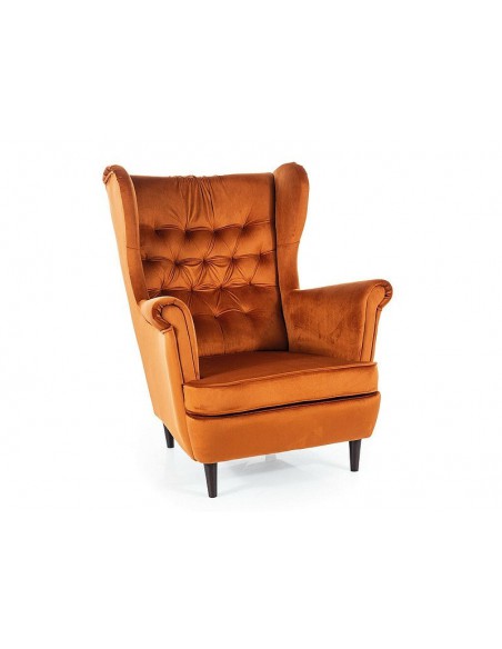 Fotel wypoczynkowy Cynamonowy Harry Velvet