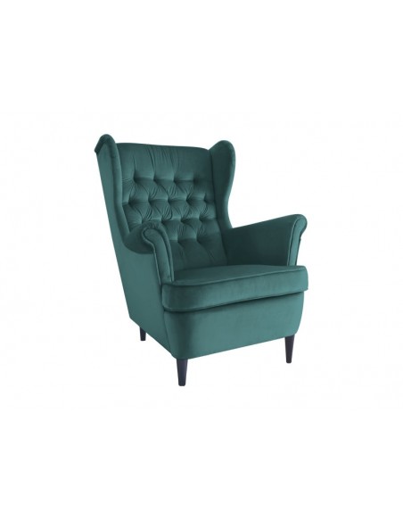 Fotel wypoczynkowy Zielony Harry Velvet