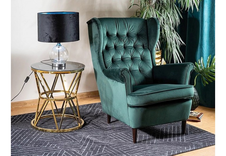 Fotel wypoczynkowy Zielony Harry Velvet