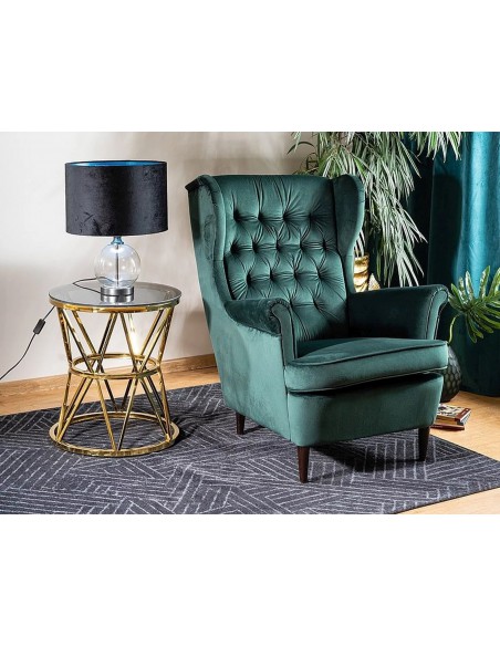 Fotel wypoczynkowy Zielony Harry Velvet