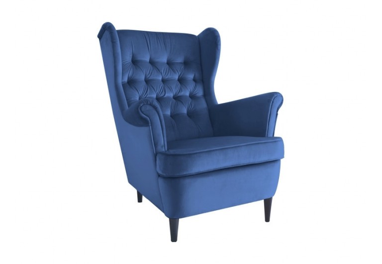 Fotel wypoczynkowy Granatowy Harry Velvet