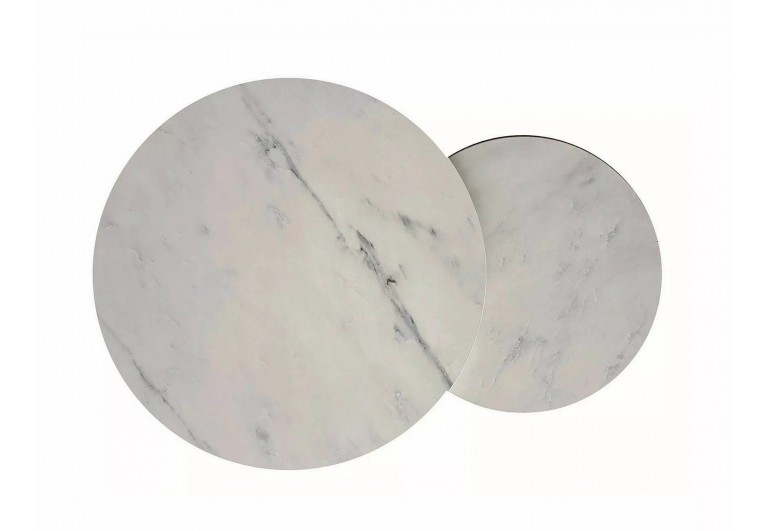 Zestaw ław okrągłych Hola Białe