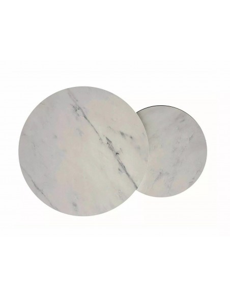 Zestaw ław okrągłych Hola Białe