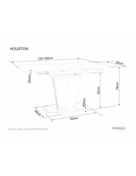 Stół rozkładany Houston