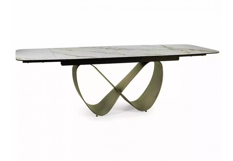 Stół rozkładany 160-240 Infinity Ceramic Biały