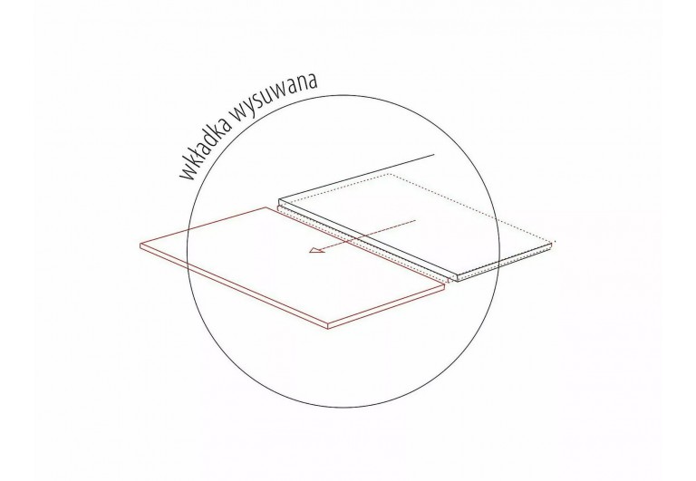 Stół rozkładany 160-240 Infinity Ceramic Biały