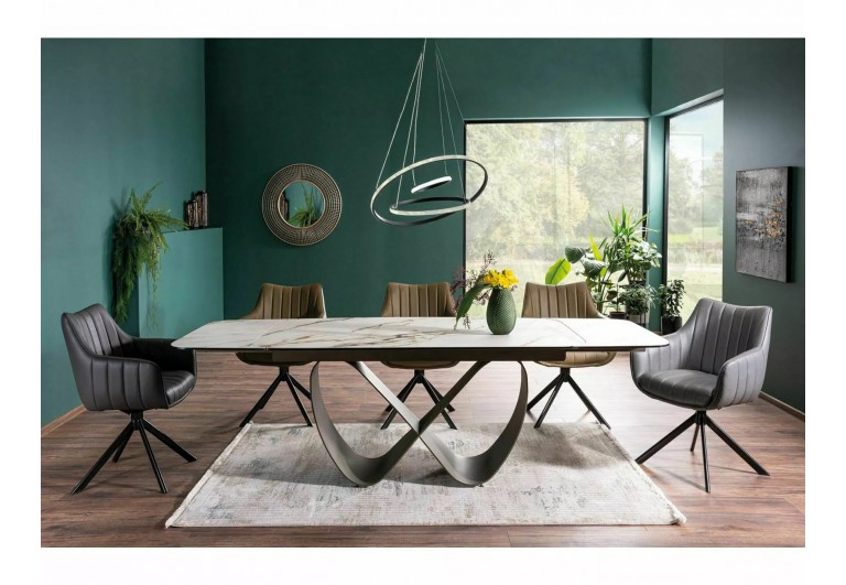 Stół rozkładany 160-240 Infinity Ceramic Biały