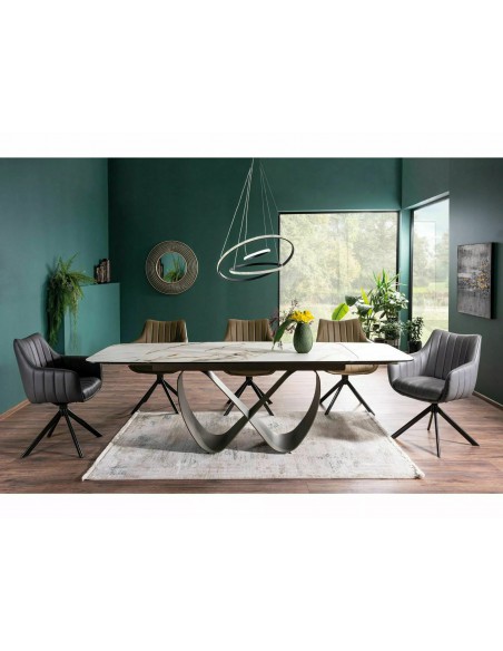 Stół rozkładany 160-240 Infinity Ceramic Biały