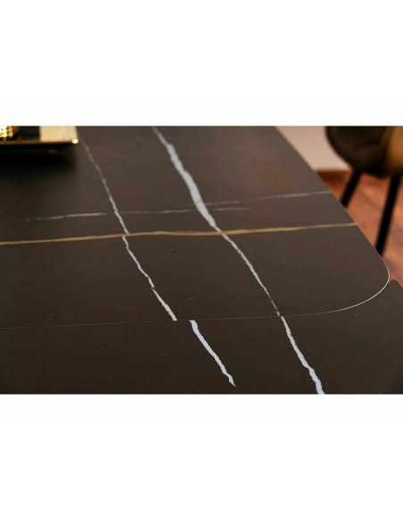 Stół rozkładany 160-240 Infinity Ceramic Czarny