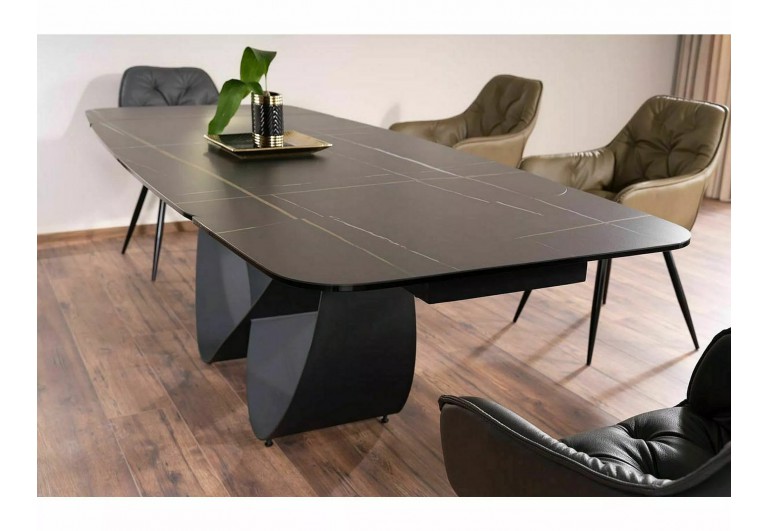 Stół rozkładany 160-240 Infinity Ceramic Czarny