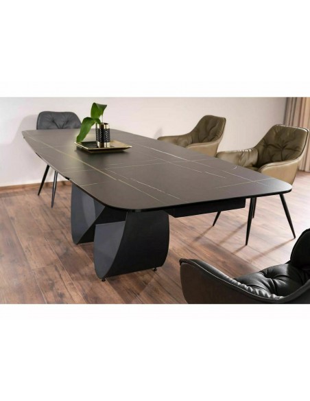Stół rozkładany 160-240 Infinity Ceramic Czarny