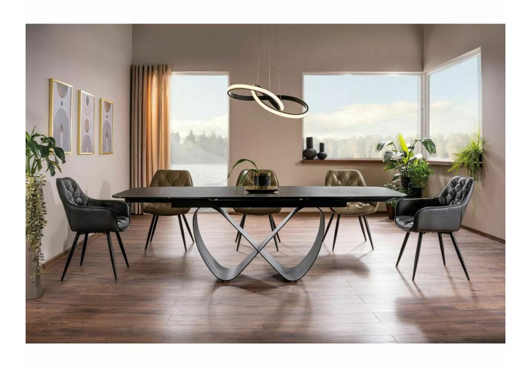 Stół rozkładany 160-240 Infinity Ceramic Czarny