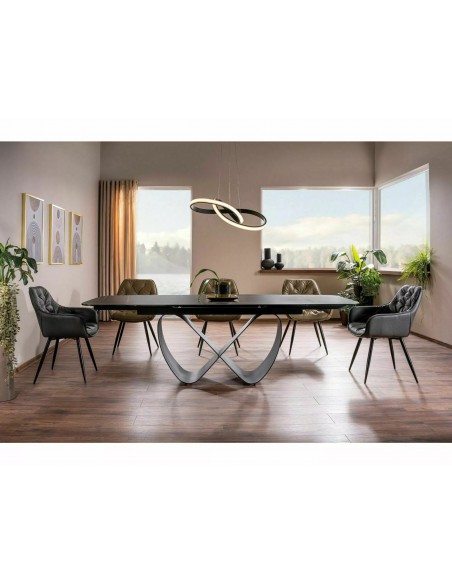 Stół rozkładany 160-240 Infinity Ceramic Czarny