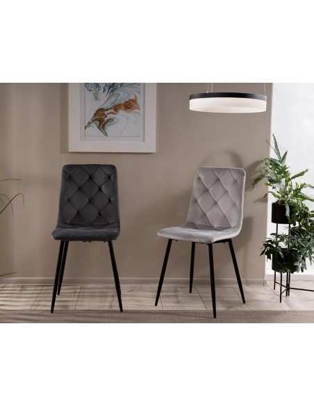 Krzesło Jerry Velvet Czarne