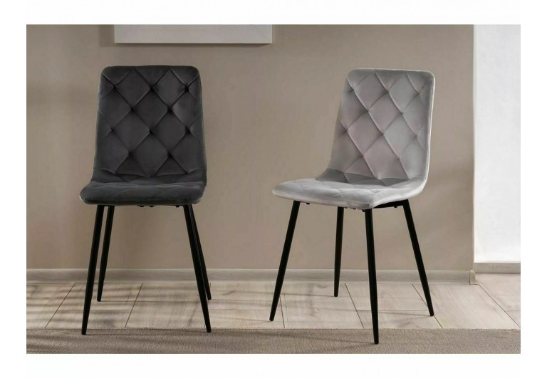 Krzesło Jerry Velvet Czarne
