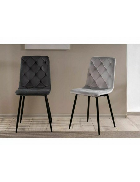 Krzesło Jerry Velvet Czarne