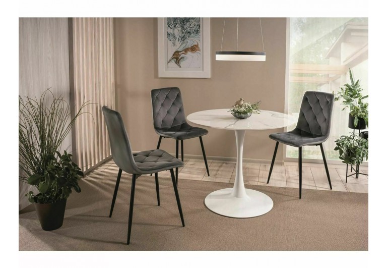 Krzesło Jerry Velvet Czarne