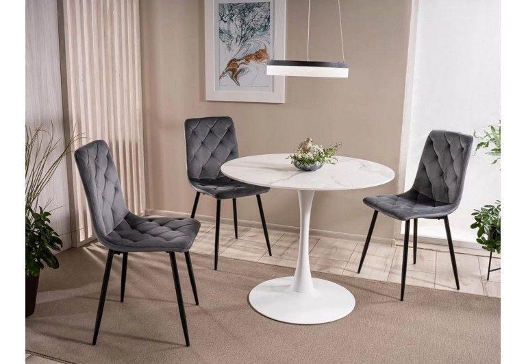 Krzesło Jerry Velvet Szare